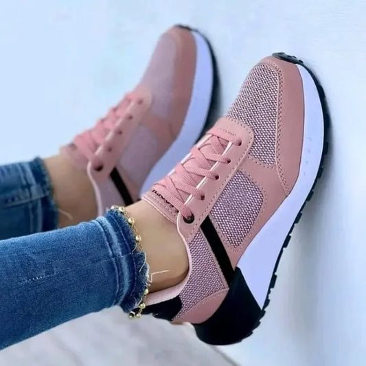 Zapatos De Sulfuro De Ocio Con Tirantes De Colores Mixtos De Moda Femenina