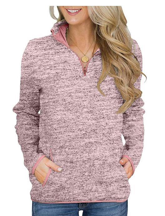 Sudadera casual abotonada con diseño de bolsillo - MXbueno