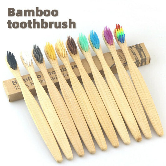 Cepillos De Dientes Eco Soft Bamboo (10pcs)