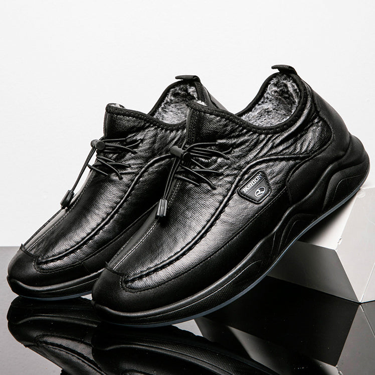 Solo WhatsApp-Calzado Casual De Cuero Antideslizante Para Hombre