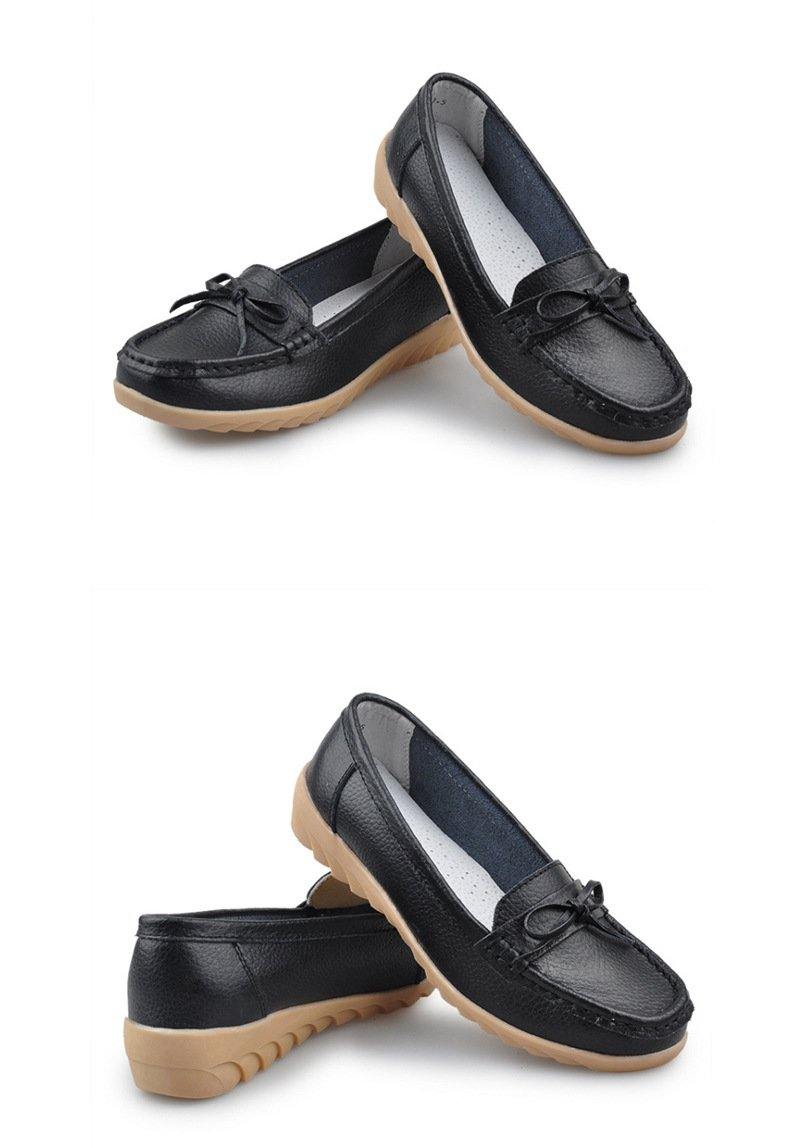 Zapatos de cuero primavera e invierno fondo suave para mujer - MXbueno