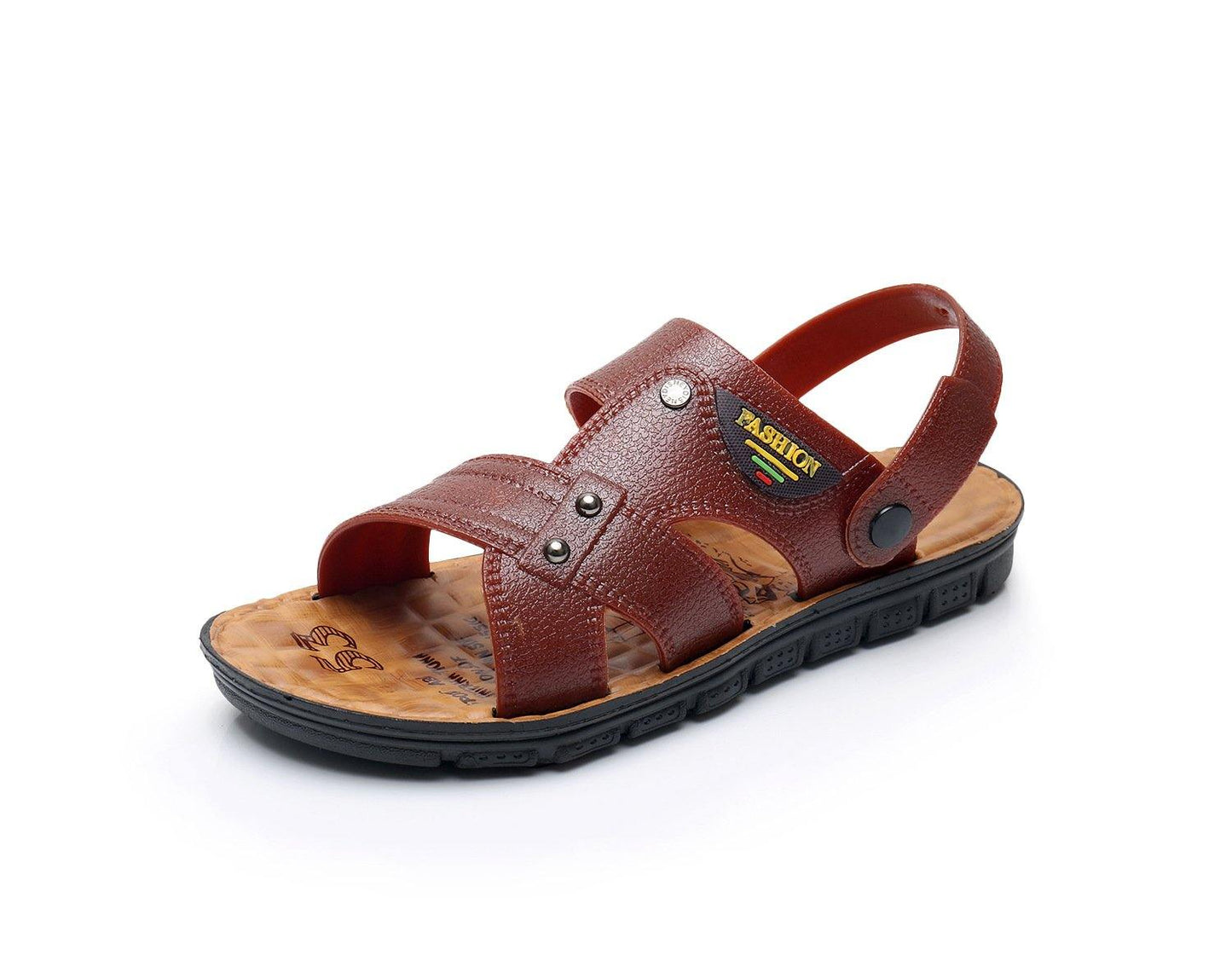 Zapatillas frías de verano nuevas casuales para hombre de piel sintética. - MXbueno