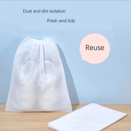 Bolsa De Polvo De Zapatos Portátiles Blancos 🔥
