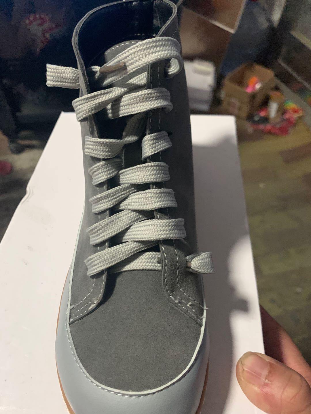 Mujer Plus Talla Punta redonda Cordones delanteros Antideslizantes Planos casuales Tobillo Botas - MXbueno