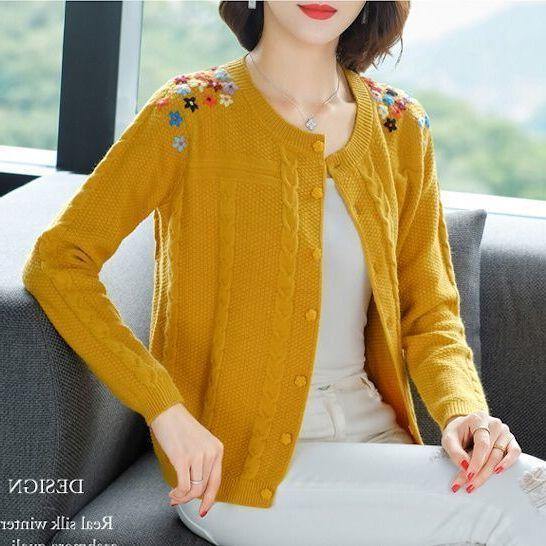Suéter primavera y otoño cárdigan abrigo femenino - MXbueno