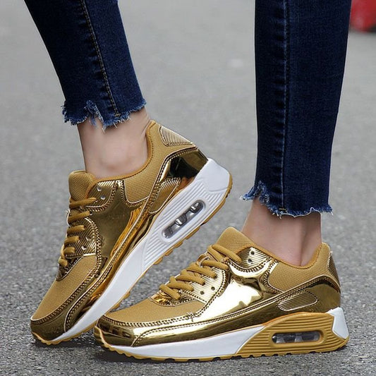 Cómodo Y Elegante Cojín De Aire Con Cordones Zapatillas Deportivas Para Correr Zapatos