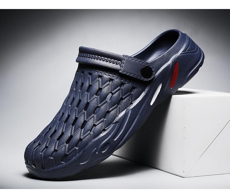 Zapatos de verano Zapatos de gelatina Playa Sandalias de hombre Zapatillas huecas