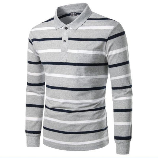 Camisa de hombre polo a rayas todo fósforo - MXbueno