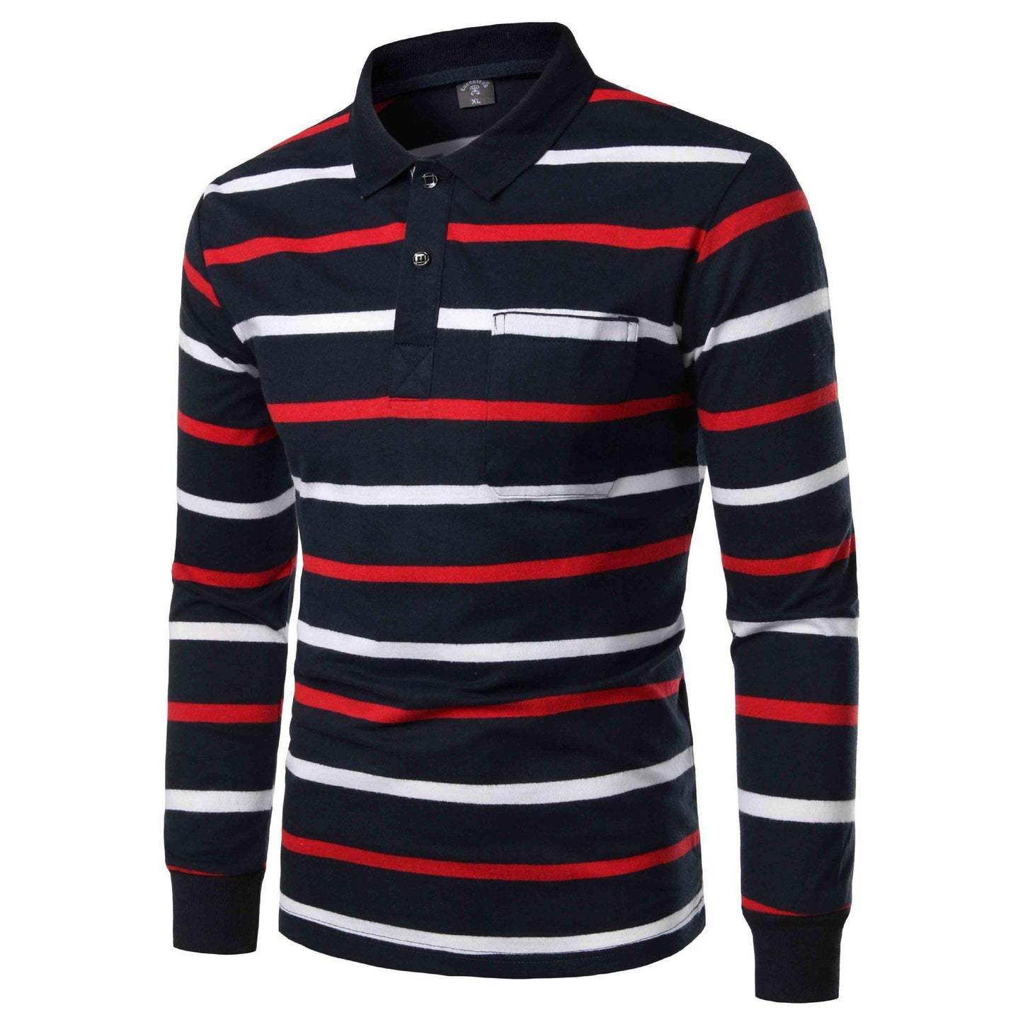 Camisa de hombre polo a rayas todo fósforo - MXbueno