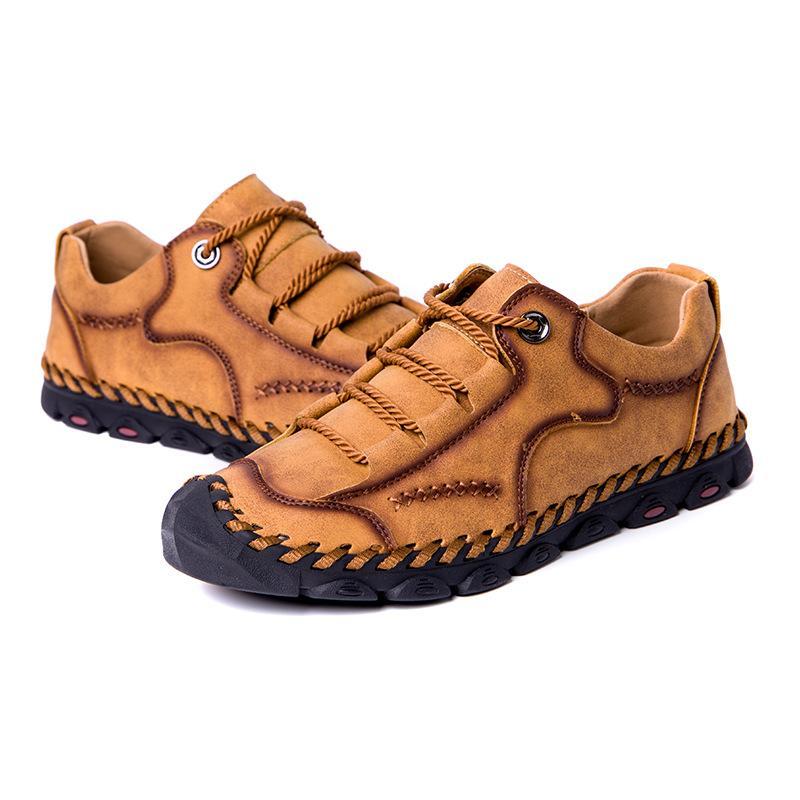 Zapatos De Cuero Casuales Retro Al Aire Libre De Los Hombres