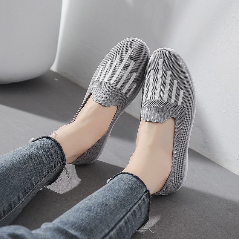 Zapatos De Mujer Ligeros Con Suela Suave Y Plana