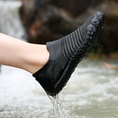 Zapatos planos antideslizantes transpirables para mujer