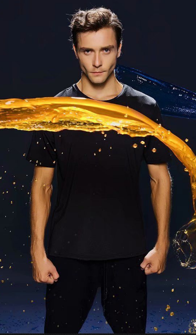 Ice Seda Anti-Dirty impermeable rápido seco camiseta