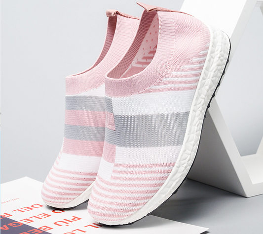 Fashion casual splicig transpirable punto elásticos sanakers