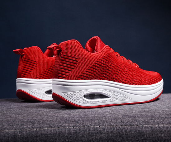 Zapatos de mujer otoño verano fly-weaving transpirable running - MXbueno