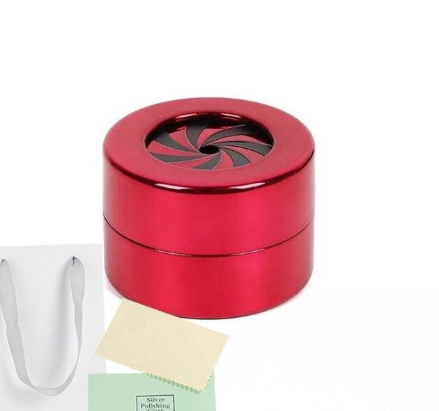 Collar De Trébol De Corazones Magnéticos 2 En 1 Con Caja De Regalo Giratoria