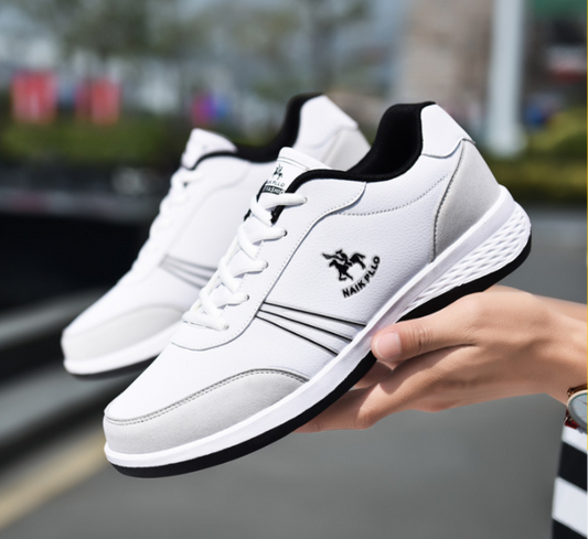 Los hombres de cuero de la PU ata para arriba los zapatos ocasionales resistentes al desgaste - MXbueno