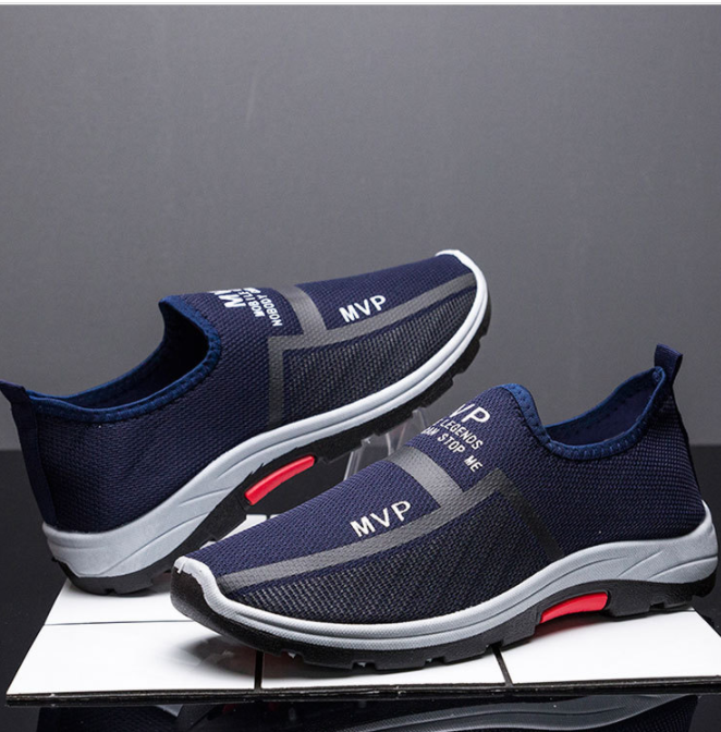 Zapatillas de deporte antideslizantes transpirables de malla para hombre al aire libre - MXbueno