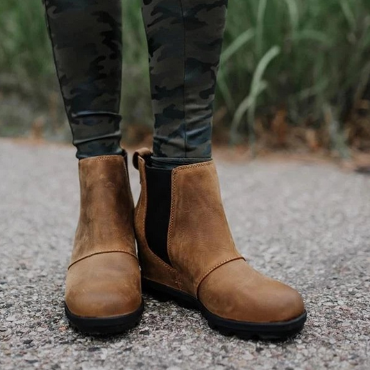 El Resbalón De Las Mujeres Del Invierno Sobre El Wedge Boots - MXbueno