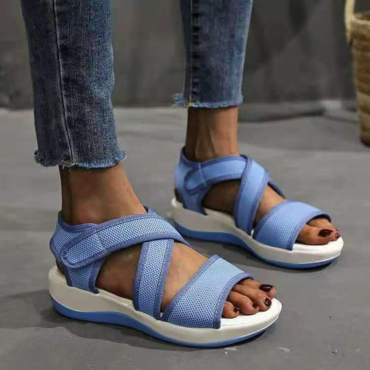 Sandalias De Suela Blanda Para Mujer