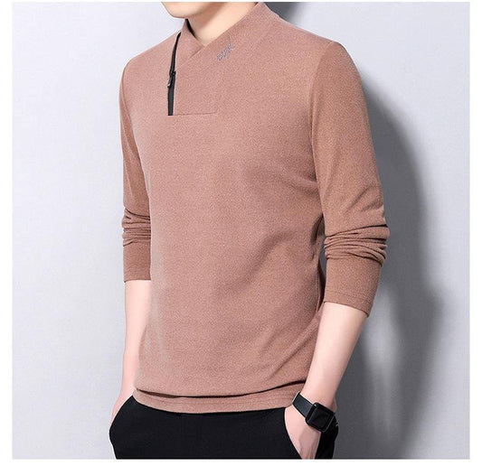 Camiseta de cuello alto de manga larga de primavera y otoño - MXbueno