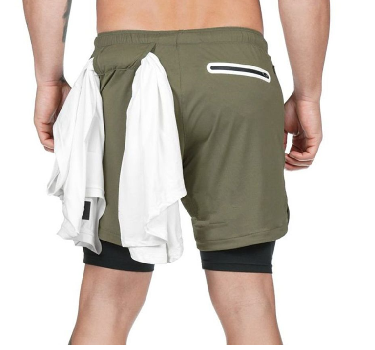 Pantalones cortos cómodos de moda de doble capa de nuevo estilo - MXbueno