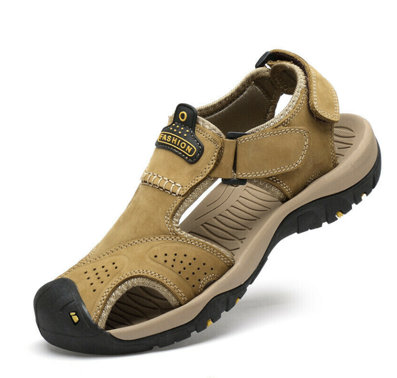 Sandalias de senderismo de cuero para hombres - MXbueno