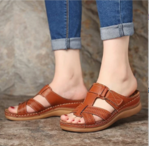 Sandalias de punta abierta ortopédicas premium(marrón/Talla 42CM/26INCH)21 - MXbueno