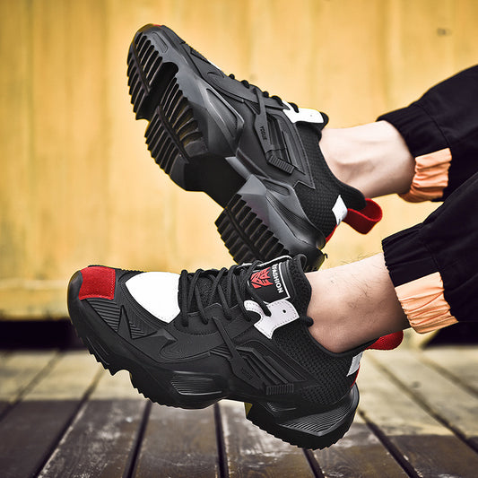 Zapatillas Deportivas Samurái Negras. Suela De Goma, Cómoda Para Caminar.