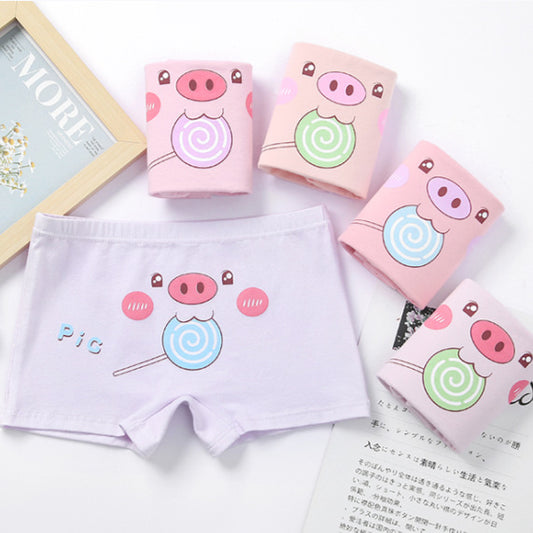 (4PCS) Período De Crecimiento Ropa Interior Para Niñas