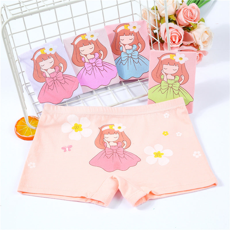 (4PCS) Período De Crecimiento Ropa Interior Para Niñas