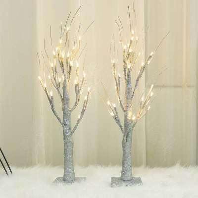 Navidad árbol de abedul luces - MXbueno