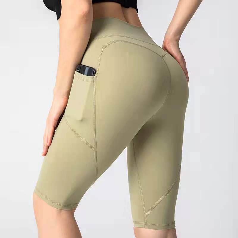 Pantalones De Yoga De Cintura Alta Nude