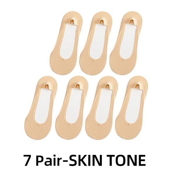 🍀 Calcetines Invisibles Antideslizantes De Seda Helada