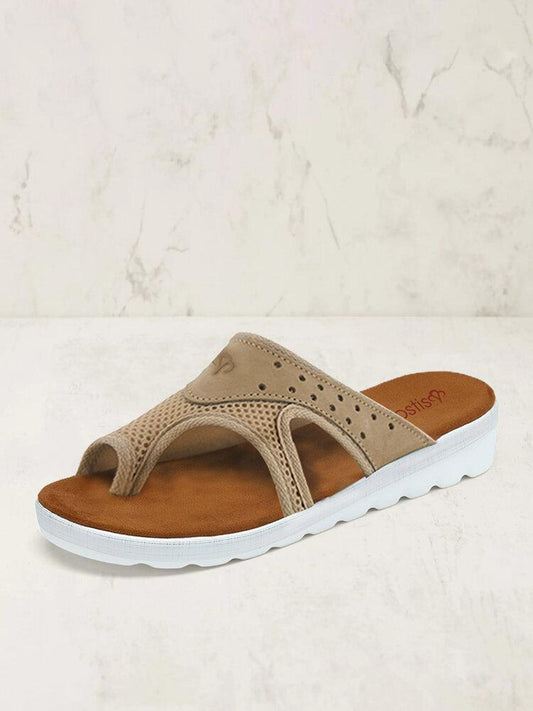 Empalme De Malla De Tela Con Anillo Del Dedo Del Pie Cómodas Zapatillas Casuales