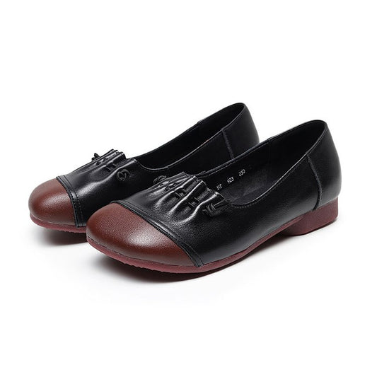 Versátiles Zapatos De Cuero Primavera / Otoño