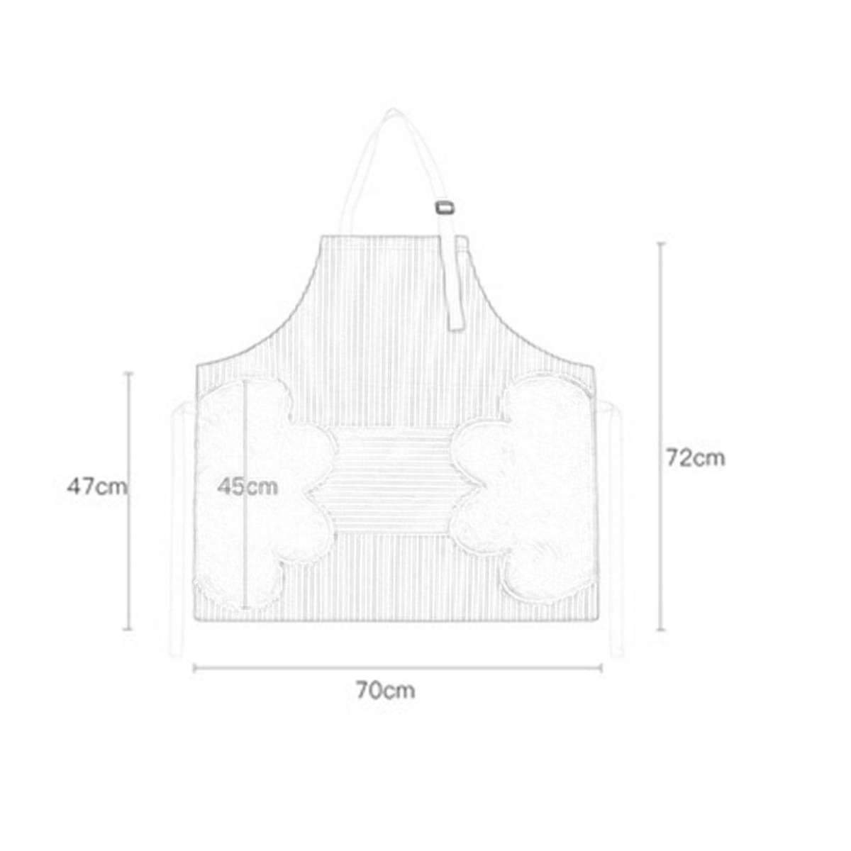 Delantal de Cocina Impermeable de Mano Borrable