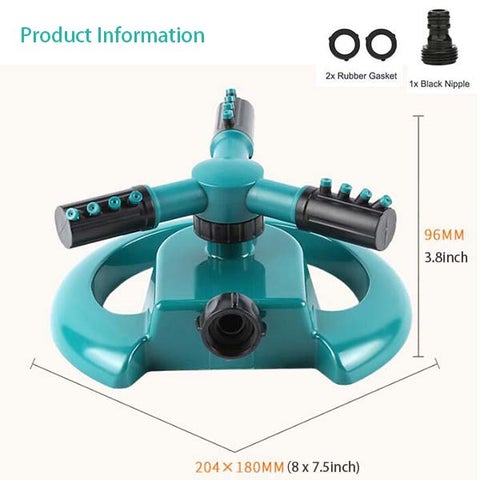 Aspersor De Jardín Giratorio De 360 Grados