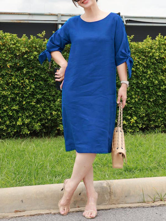 Vestidos De Colores Sólidos Casuales