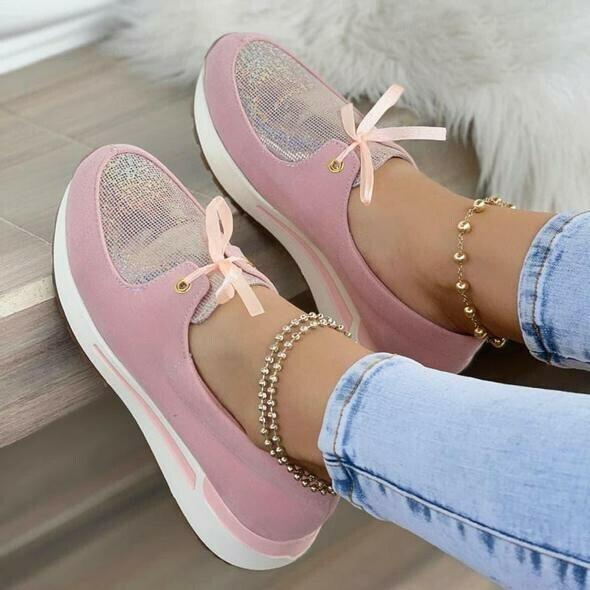 Zapatos Planos Cómodos Informales Con Cordones