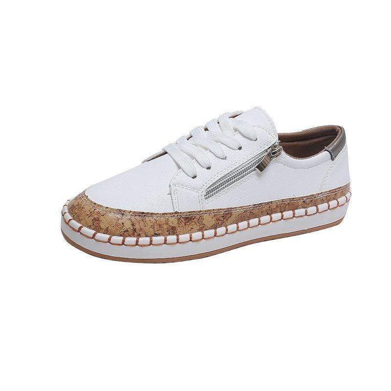 Zapatillas CÓmodas Con Parte Superior Redonda Para Mujer