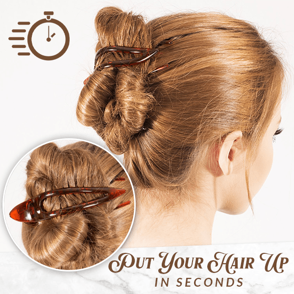 (2 piezas) Pinza de pelo curva francesa Concord™ - MXbueno