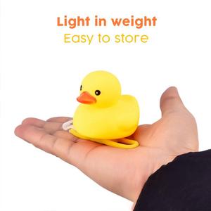 Casco Pato Bicicleta Cuerno Luz