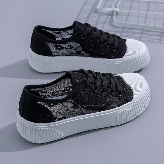 Zapatos De Encaje Transpirables Para Mujeres