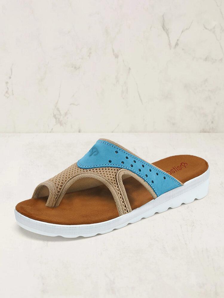 Empalme De Malla De Tela Con Anillo Del Dedo Del Pie Cómodas Zapatillas Casuales