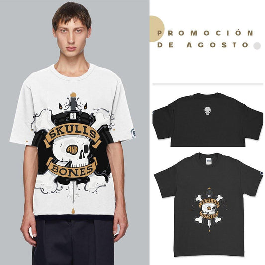 CAMISETA DE BUENA CALIDAD CON DIBUJO DE CADÁVER - MXbueno