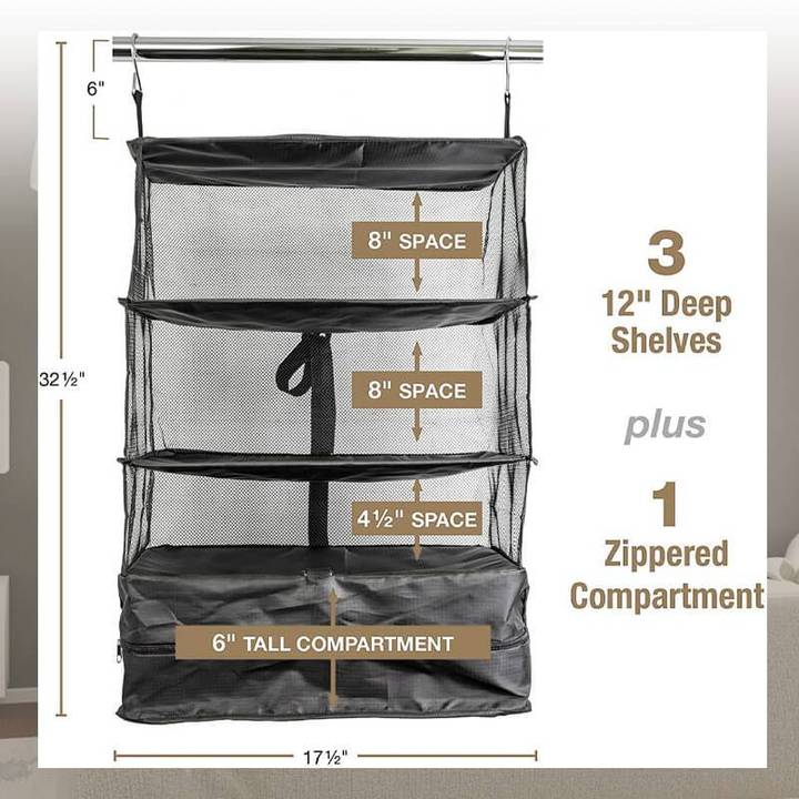 Bolsa Colgante De Almacenamiento De Tres Capas