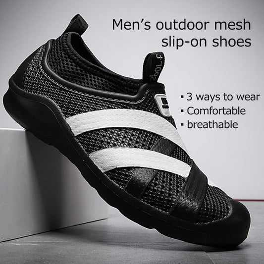 Zapatos Sin Cordones De Malla Para Exteriores Para Hombre