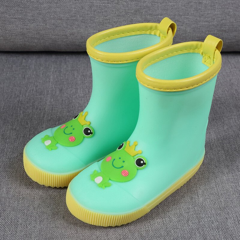 Botas De Lluvia Impermeables De Dibujos Animados De PVC Para Niños