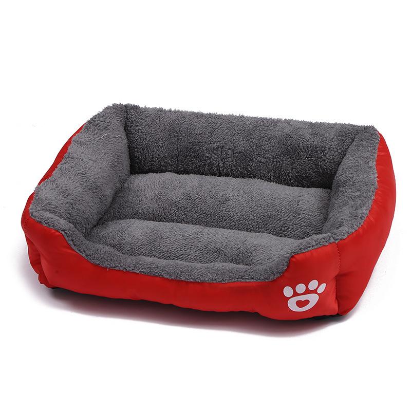 Cama Para Mascotas Con Pata Inferior Impermeable De Forro Polar Suave